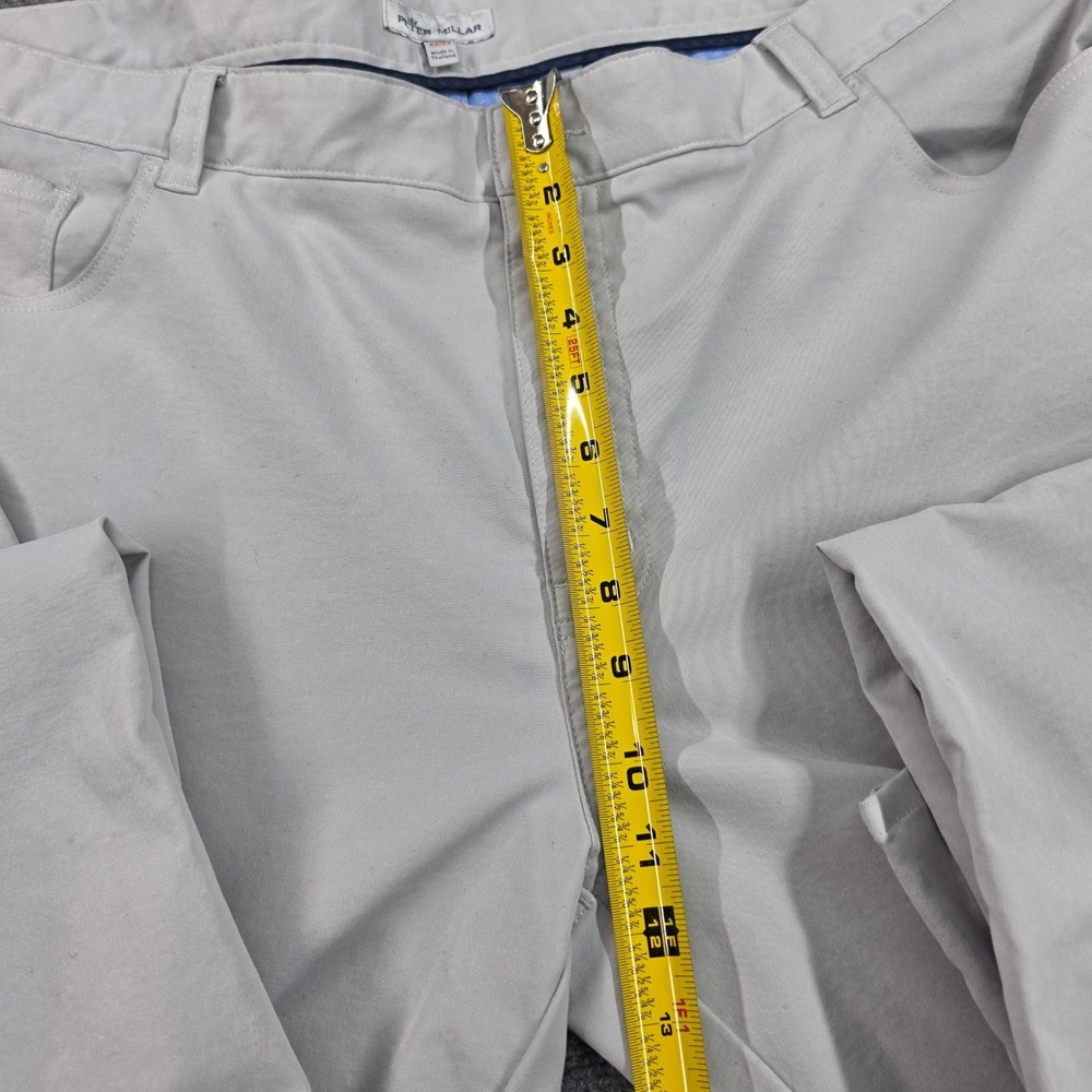 Peter Millar Mens EB66 Performance Five Pocket Pants Grey 42x34 ME0EB66FB - Picture 12 of 13